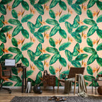 Wild Bushes Green Nature Wall Mural