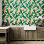 Wall Mural Leaves Artwork - Multicoloured Nature Design