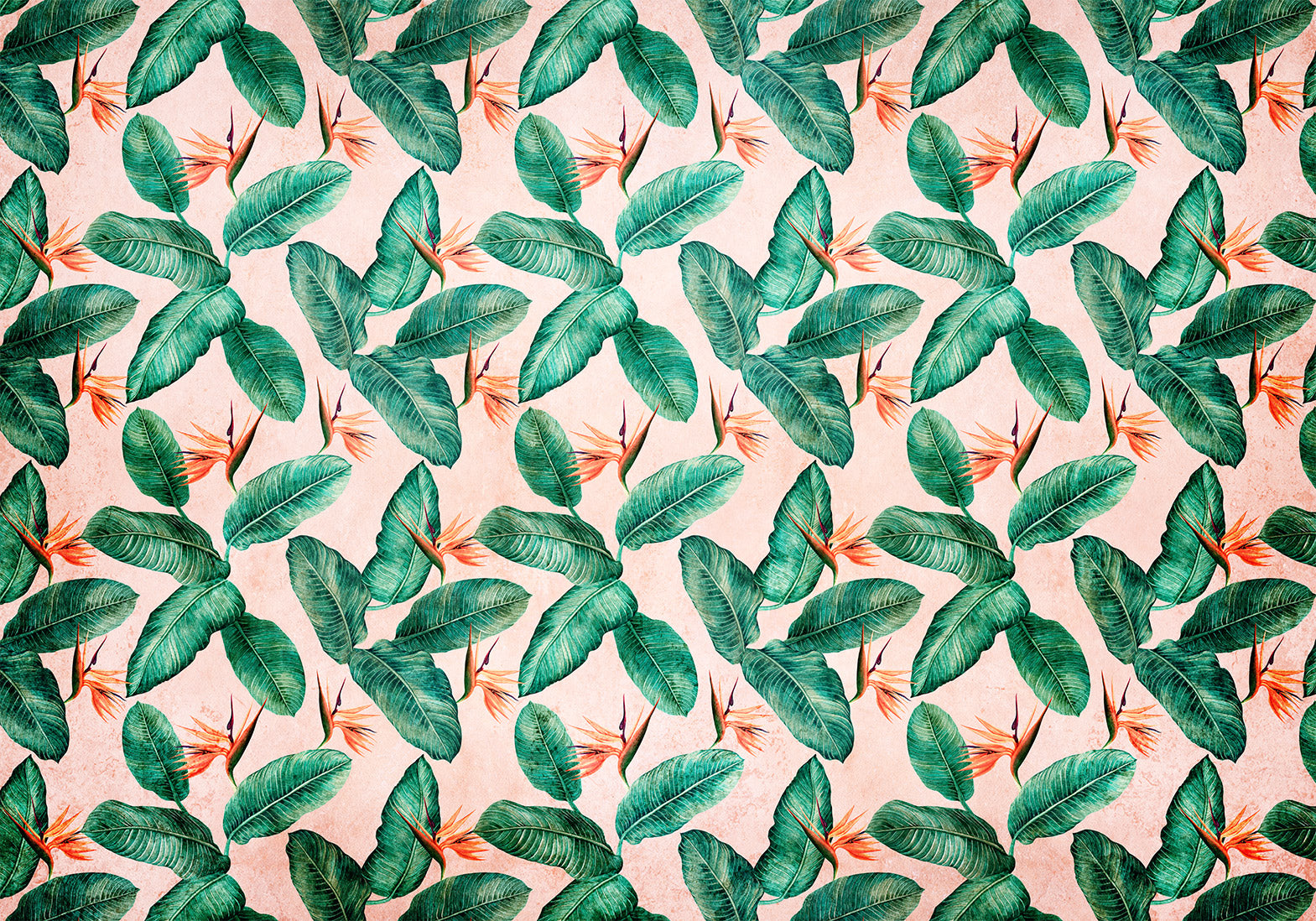 Wall mural Leaves Peace of Wild Bushes