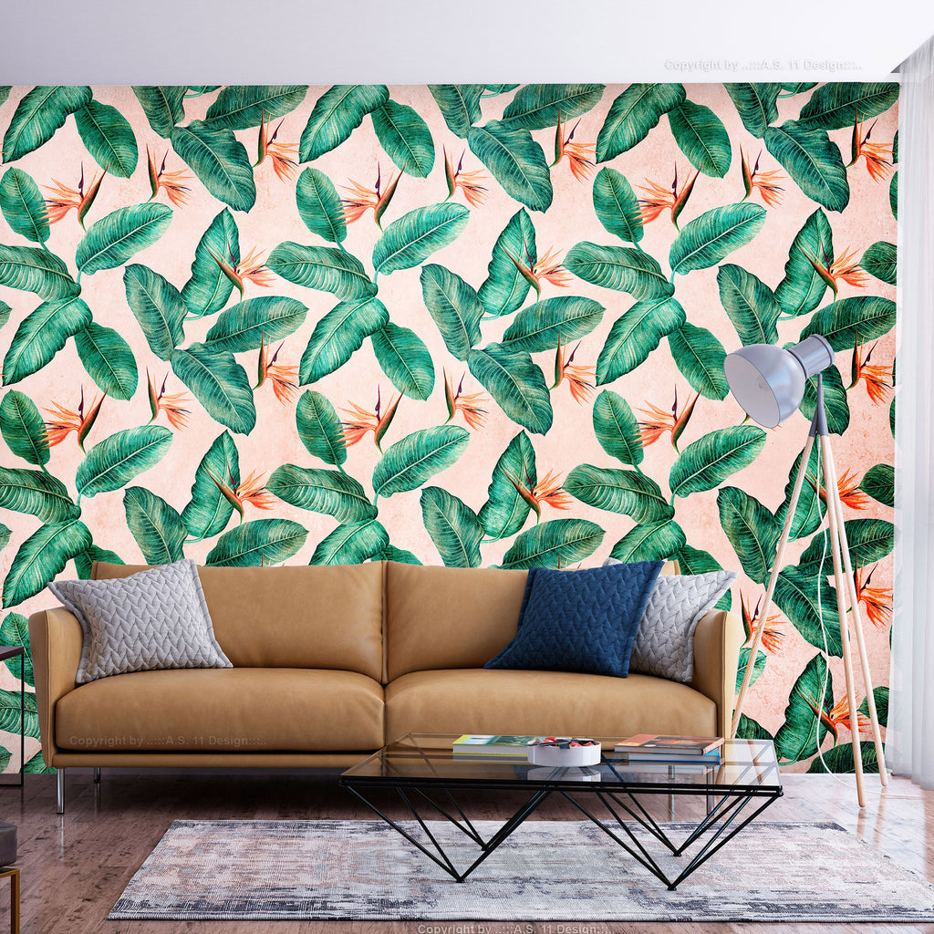 Wall mural Leaves Peace of Wild Bushes