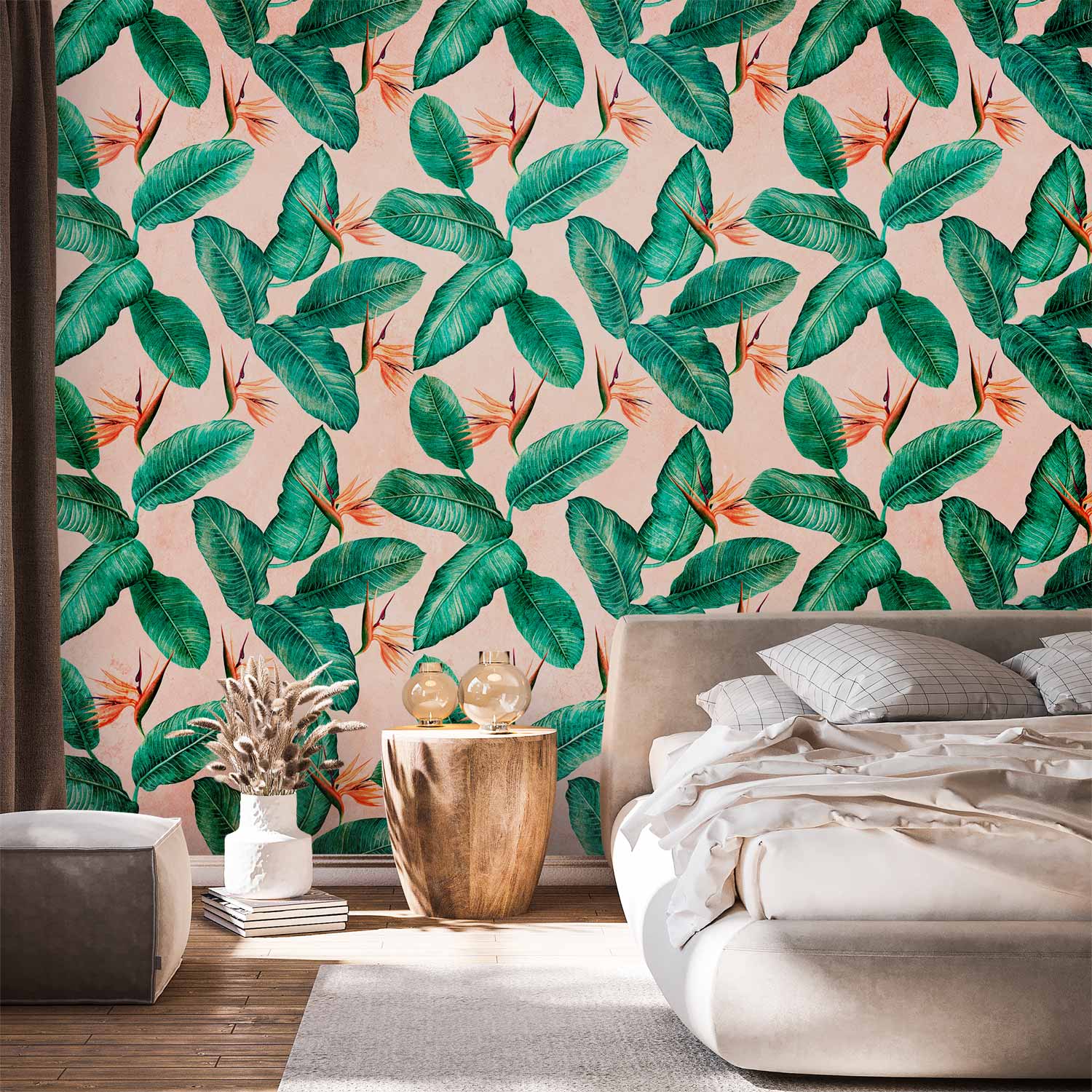 Wall mural Leaves Peace of Wild Bushes