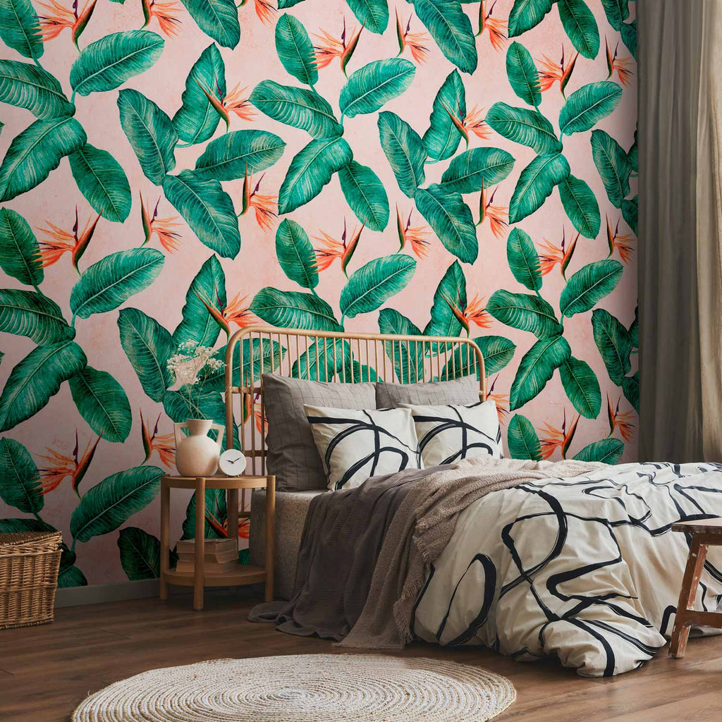 Wild Bush Leaves Nature Wall Mural