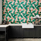 Wall mural Leaves Peace of Wild Bushes