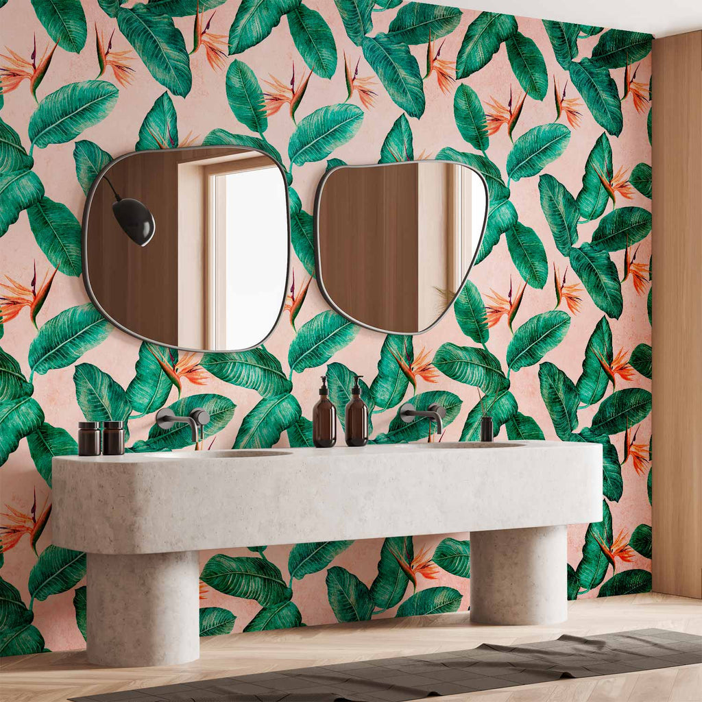 Wild Bush Leaves Nature Wall Mural