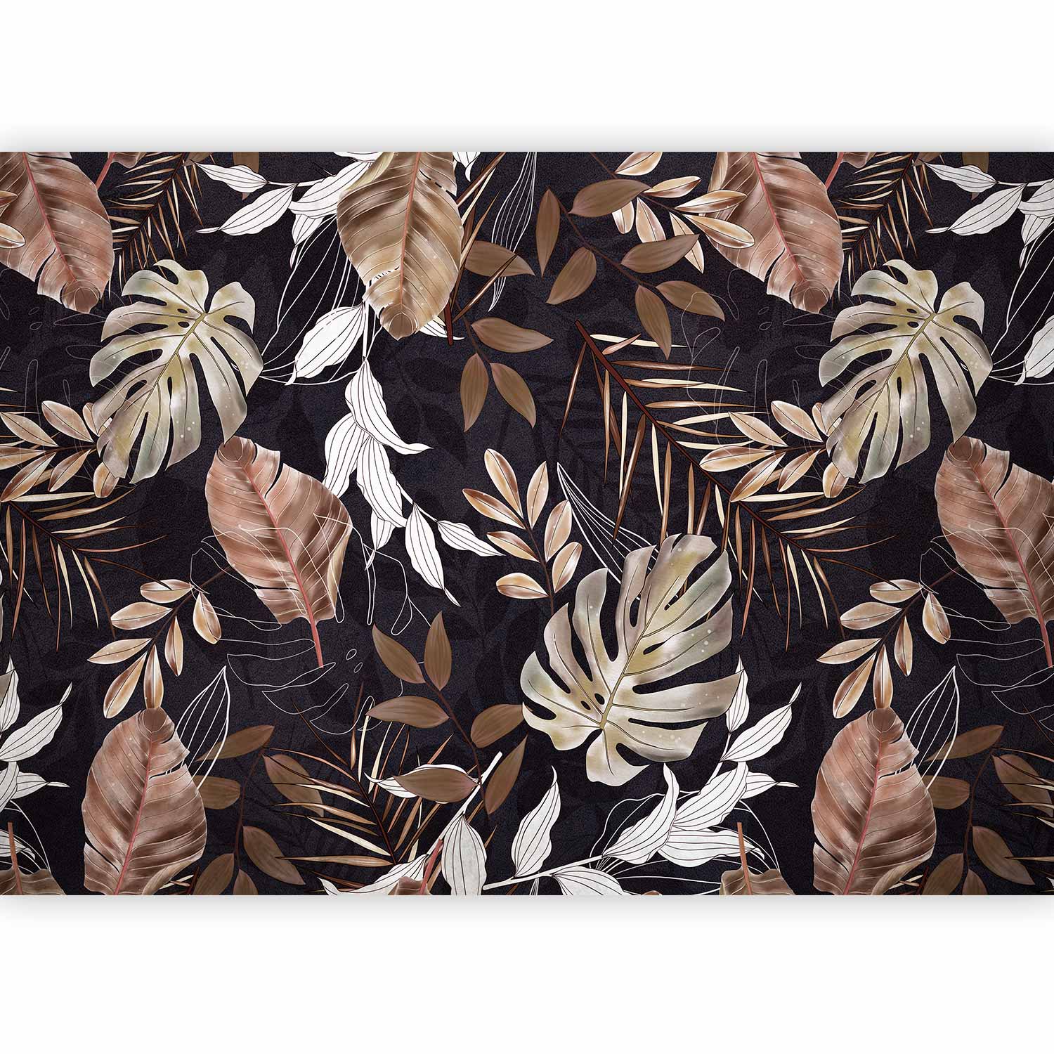 Wall Mural Exotic Postcard Leaves