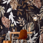 Tropical Leaves Exotic Postcard Wall Mural