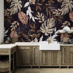 Wall Mural Exotic Postcard Leaves