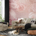 Romantic Floral Abstract Wall Mural