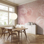 Romantic Floral Abstract Wall Mural