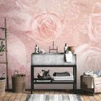 Romantic Floral Abstract Wall Mural
