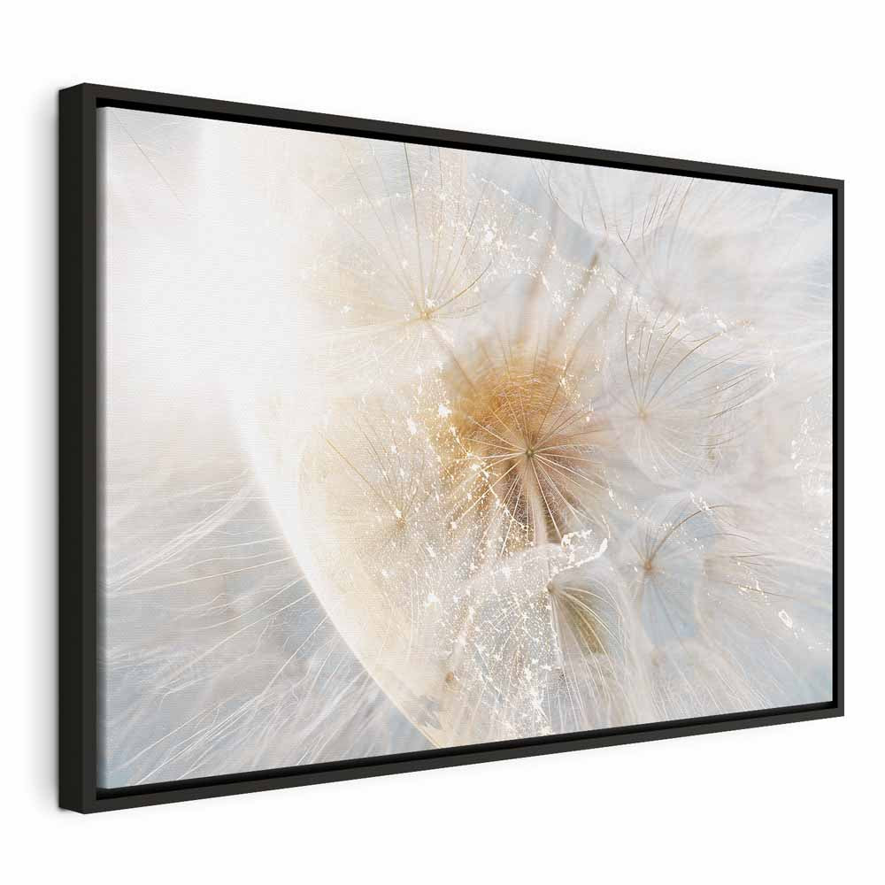 Sunlit Dandelion Nature Canvas Print