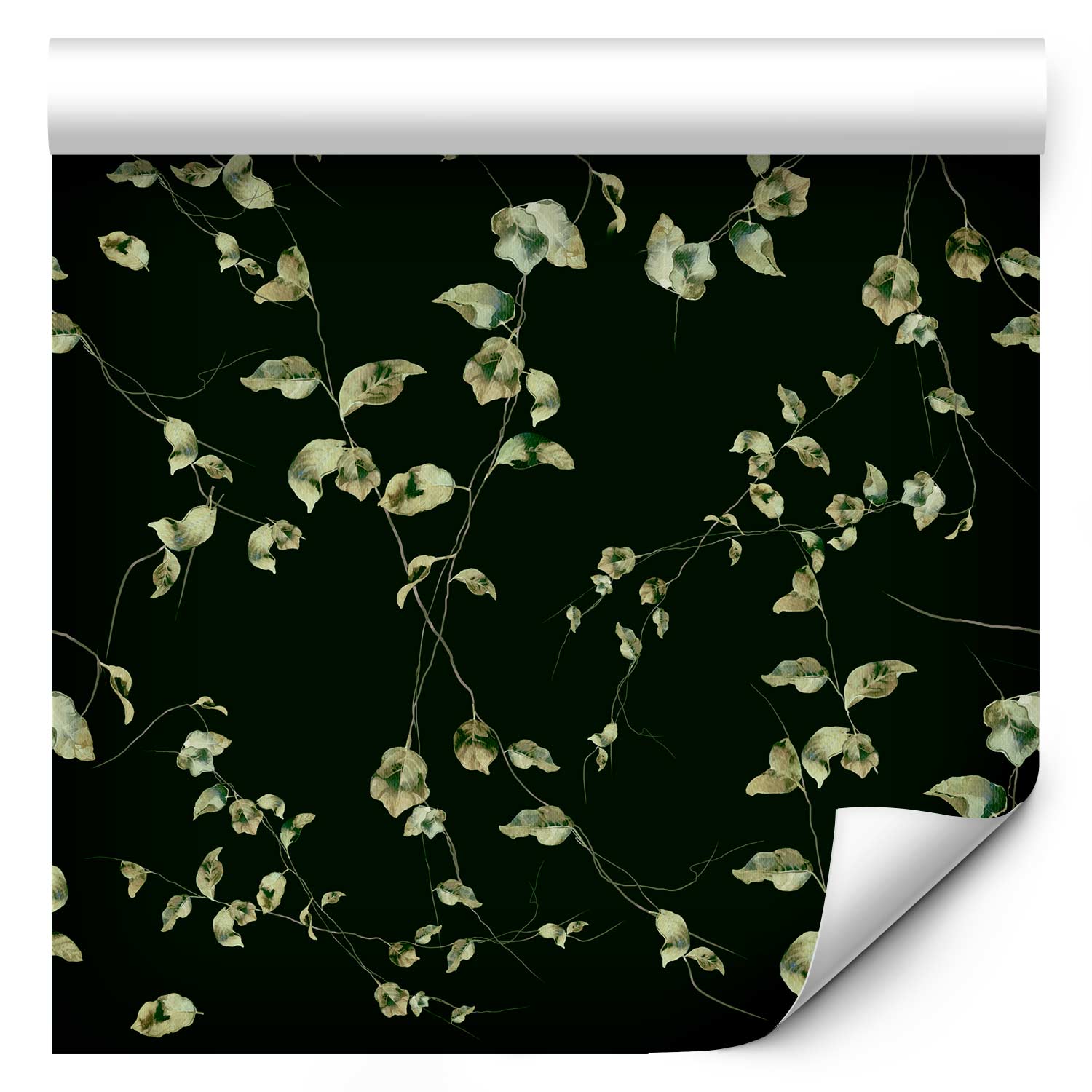 Wallpaper Leaves Evening Harmony - Modern Leaf Pattern