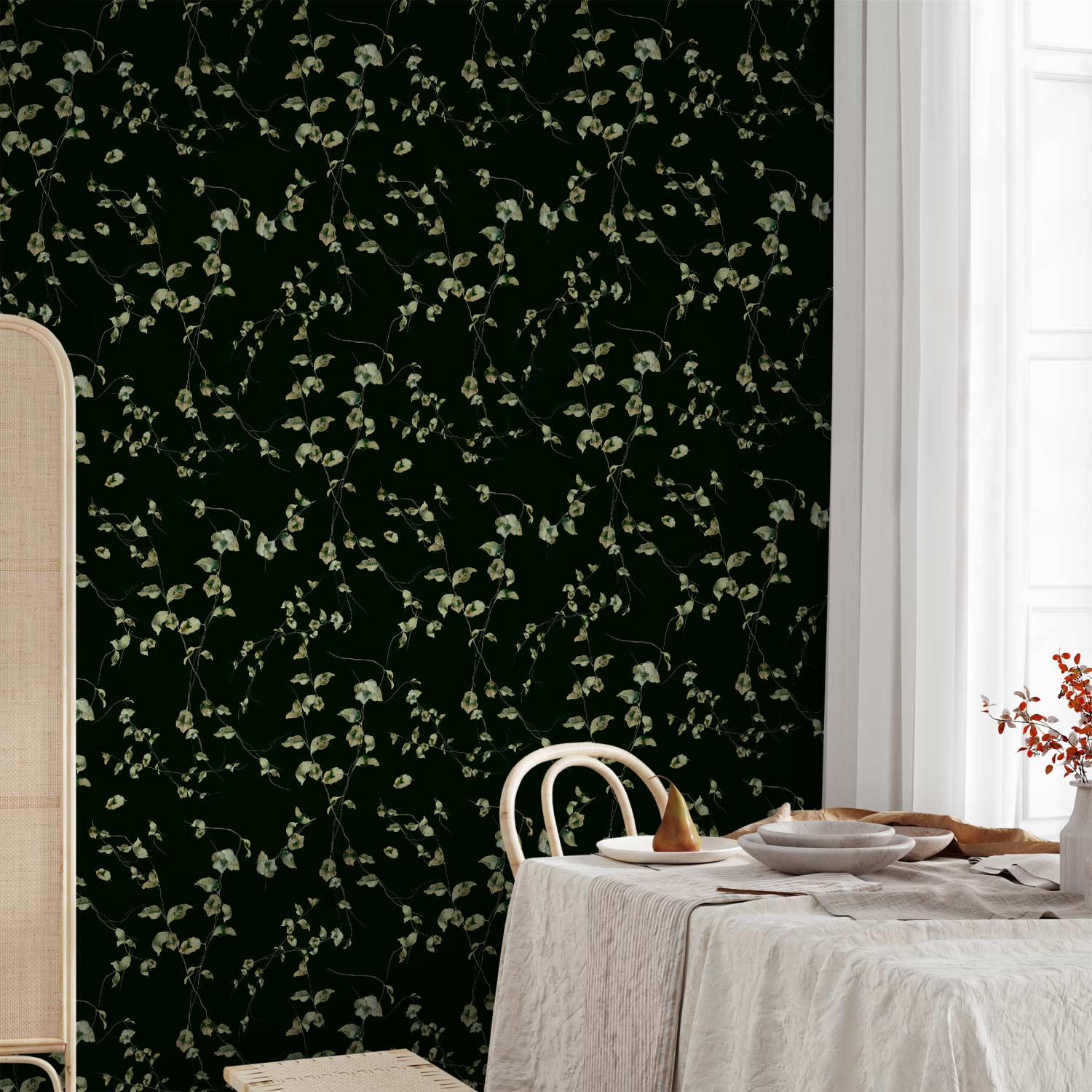 Evening Floral Leaves Nature Wallpaper