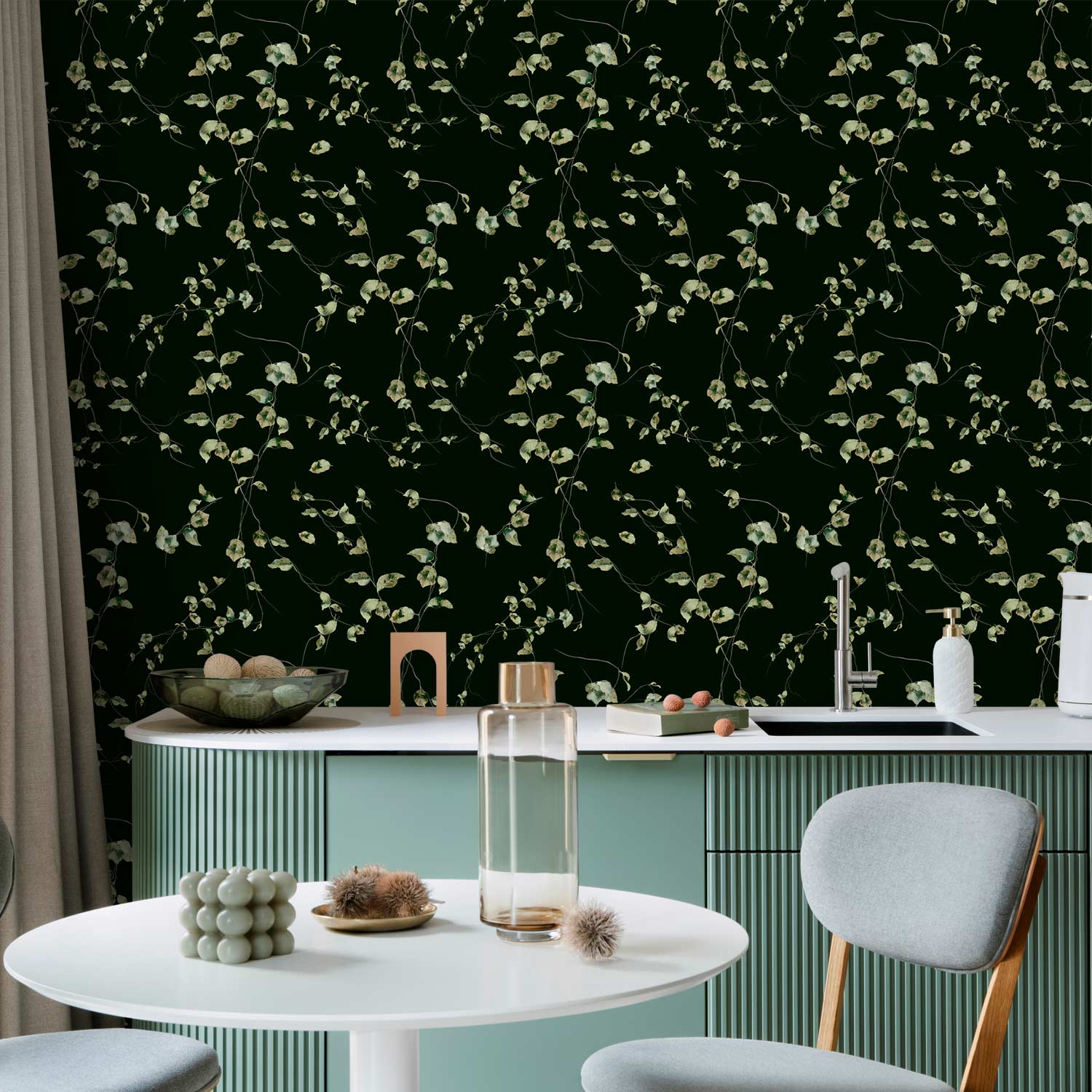 Evening Floral Leaves Nature Wallpaper