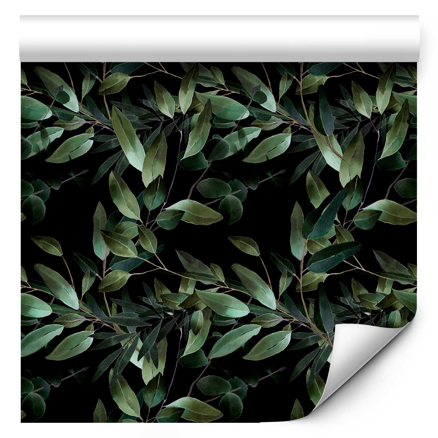 Wallpaper Winged Green Leaves