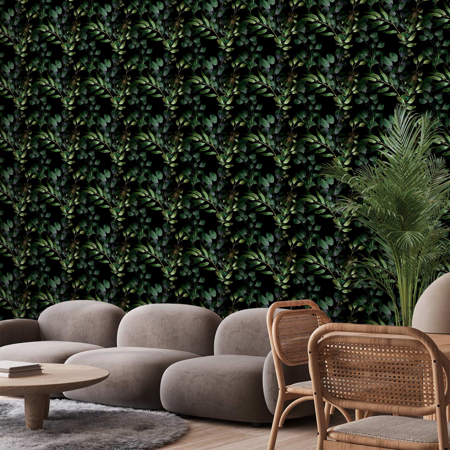 Leaves Wallpaper - Green