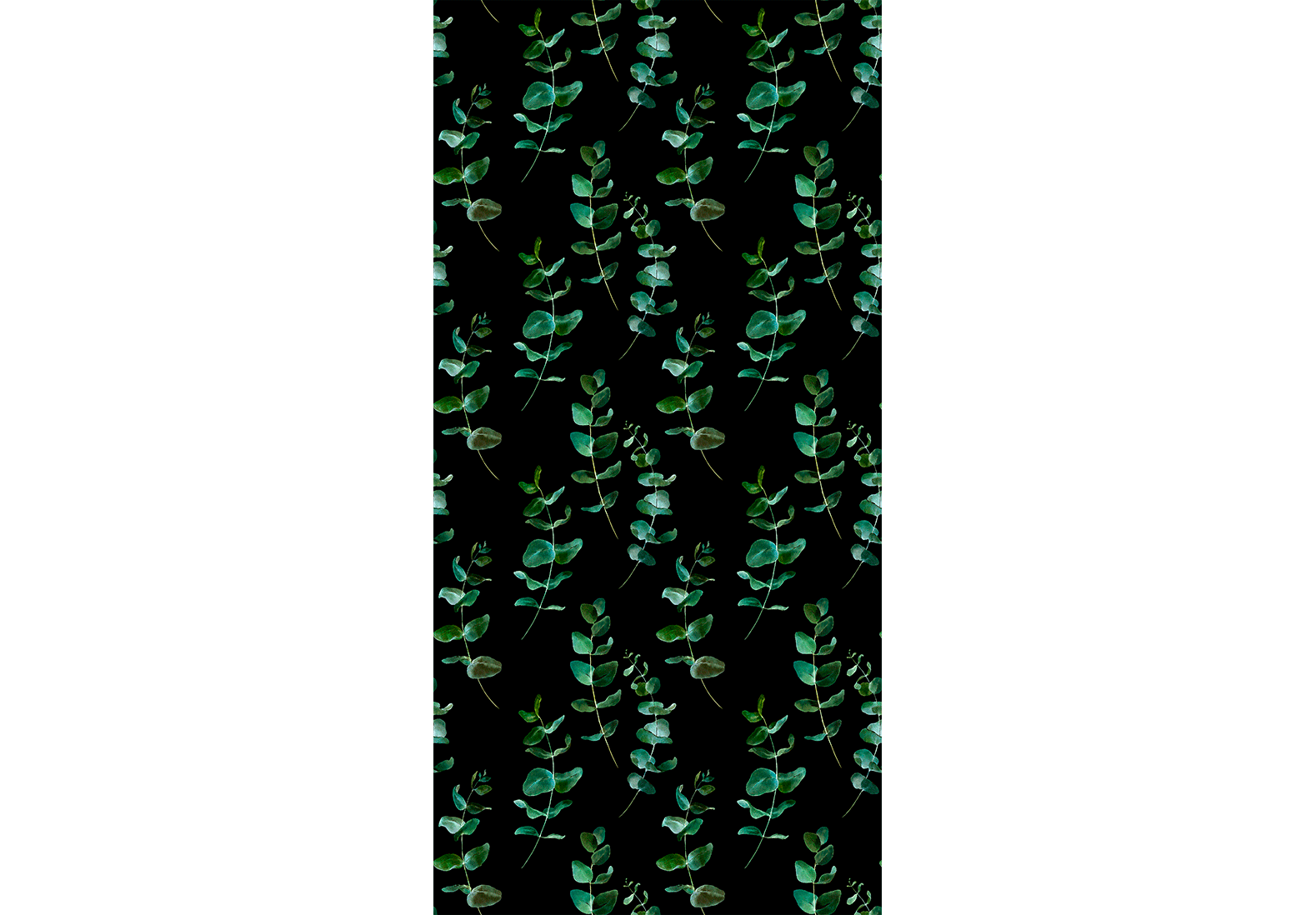 Wallpaper Leaves Emerald Chic