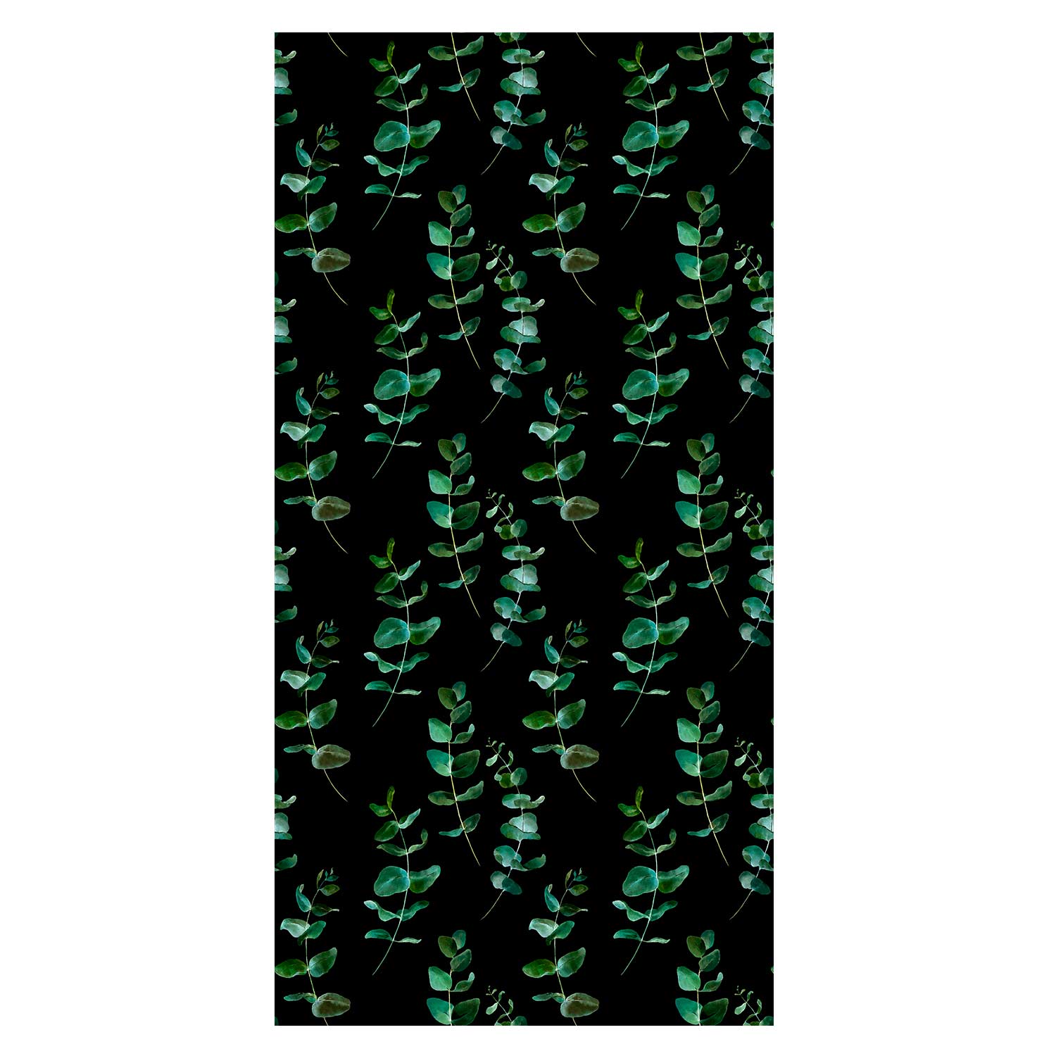 Emerald Leaf Pattern Nature Wallpaper