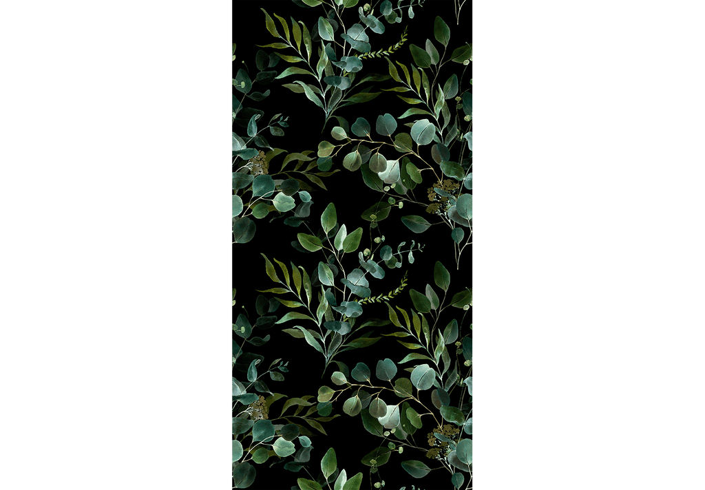 Painted Nature Leaves Wallpaper