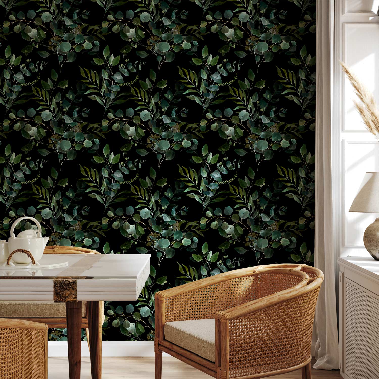 Painted Leaves Nature Wallpaper