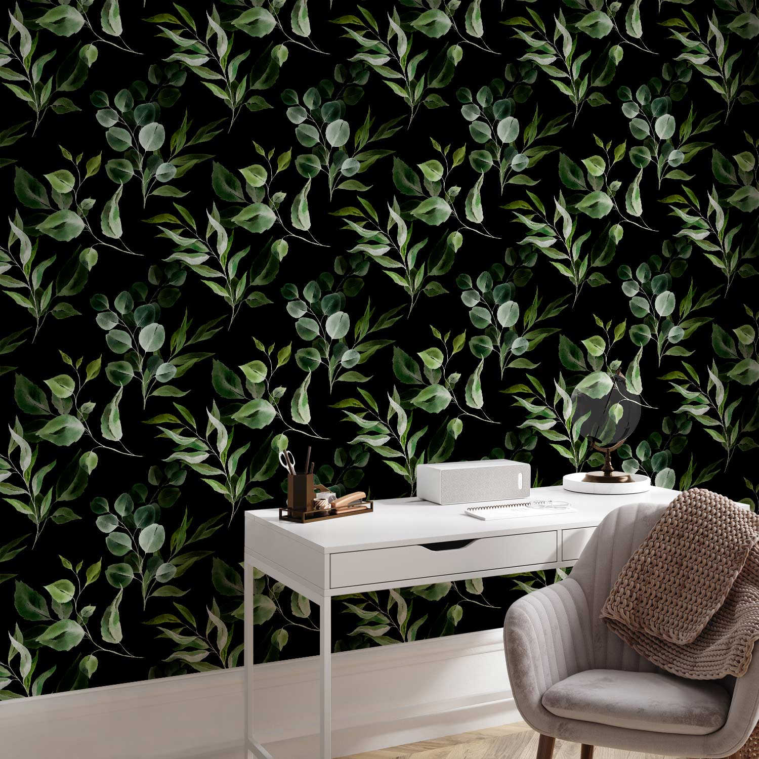 Green Leaf Bouquet Nature Wallpaper