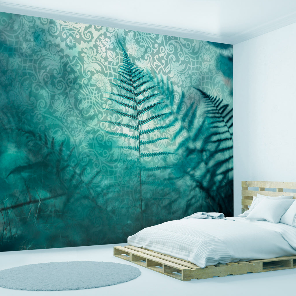 Wall Mural: Forest Retreat - Abstract Fern Pattern