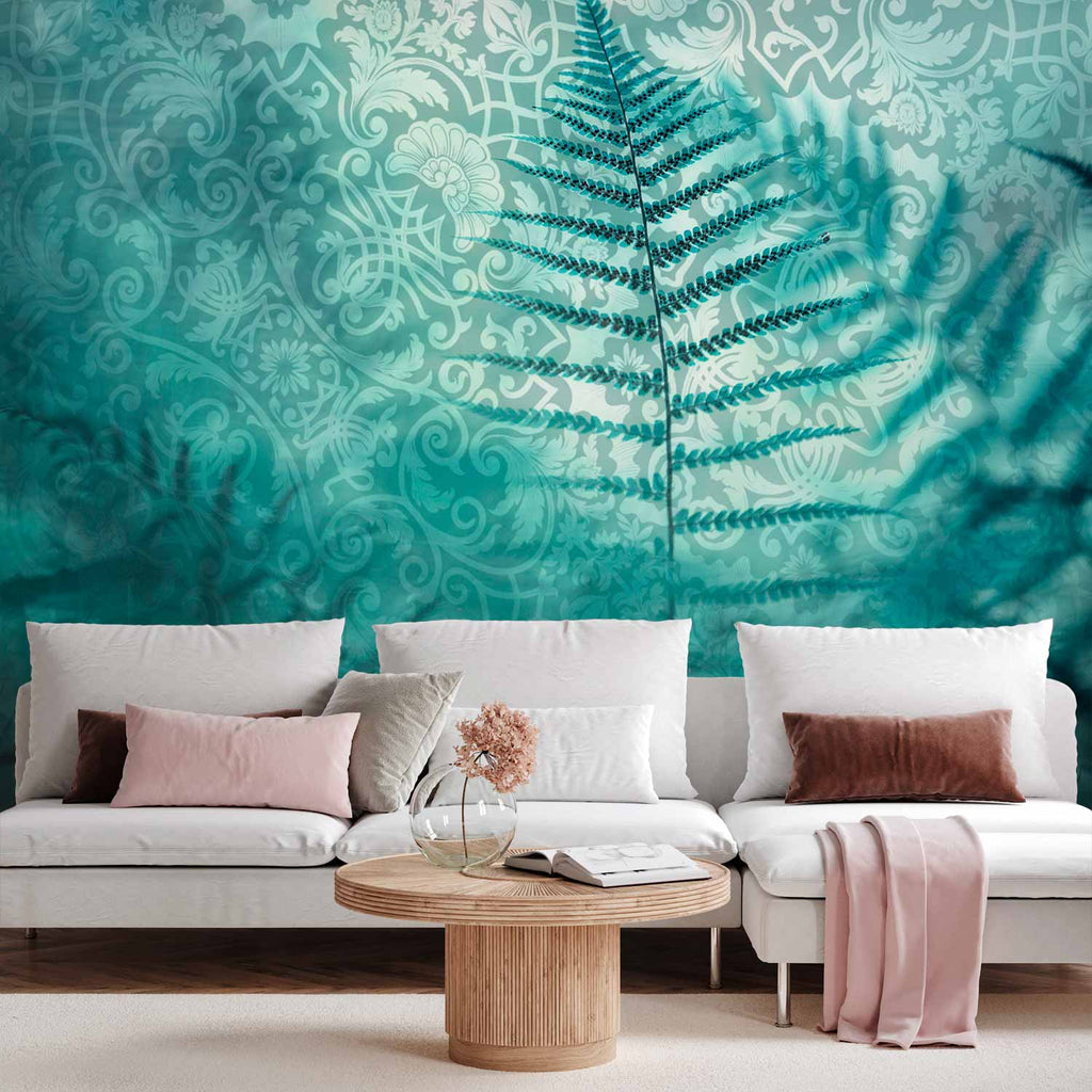 Wall Mural: Forest Retreat - Abstract Fern Pattern