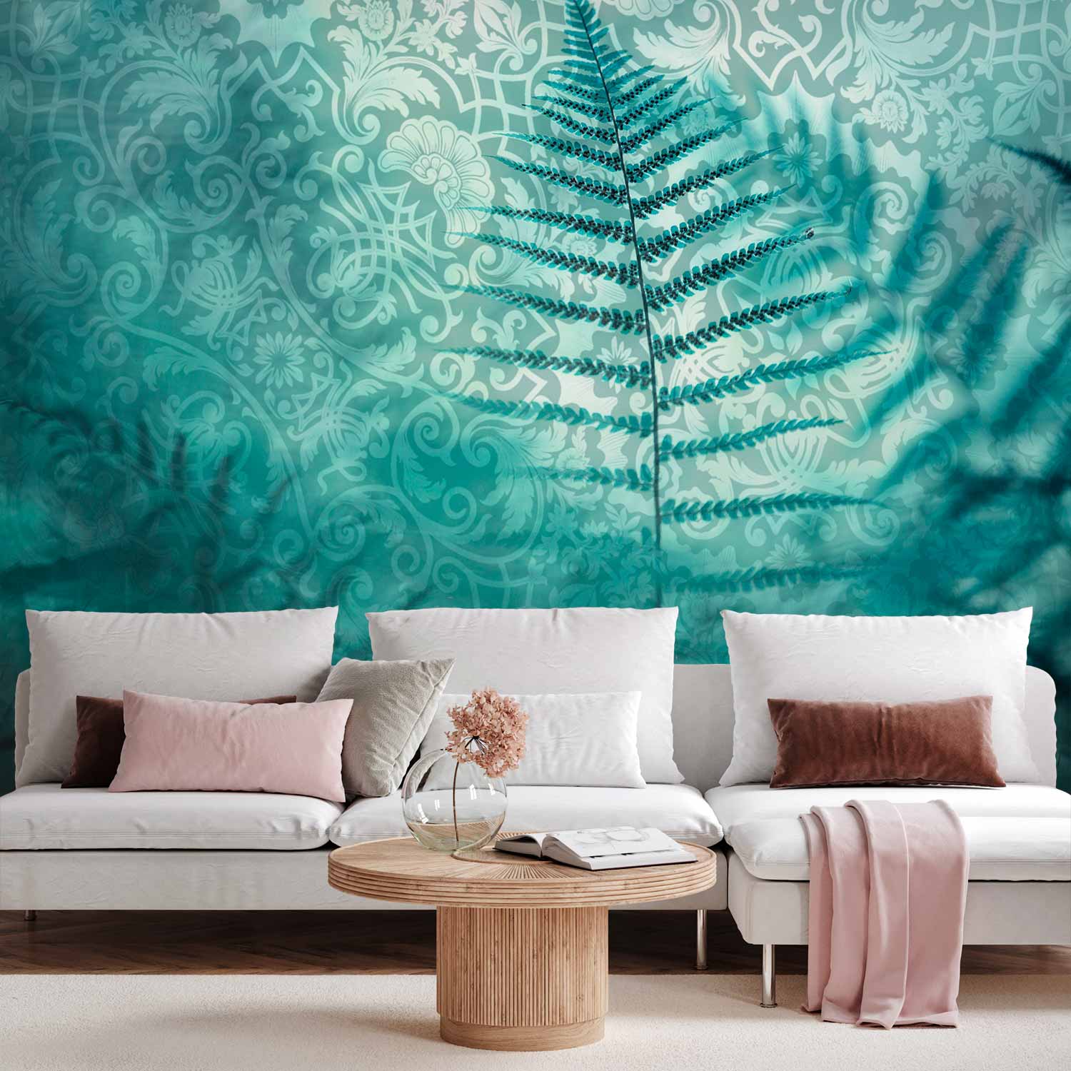 Wall Mural: Forest Retreat - Abstract Fern Pattern