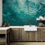 Wall Mural: Forest Retreat - Abstract Fern Pattern