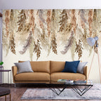 Wall Mural Minimalist Boho Leaves Landscape