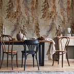 Wall Mural Minimalist Boho Leaves Landscape