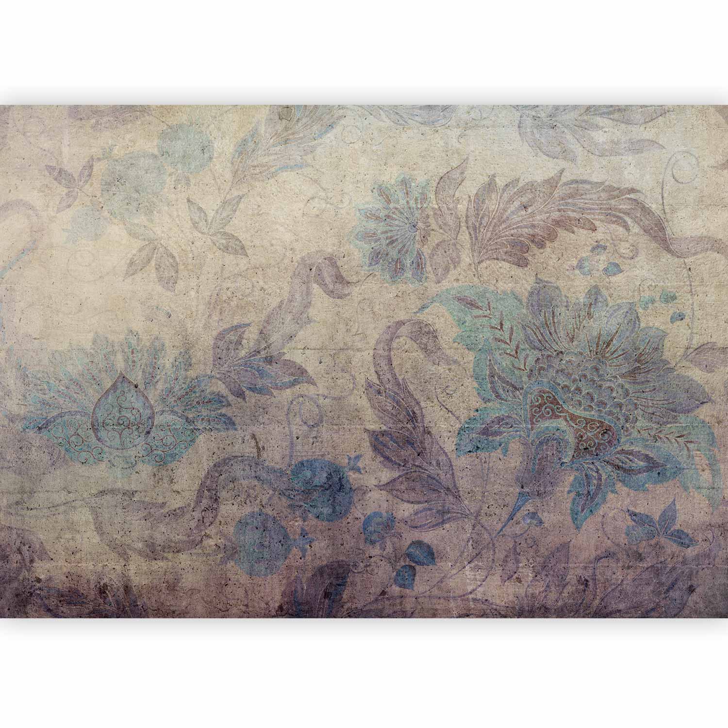 Wall Mural - Floral decorations - plant motif with ornaments in vintage style