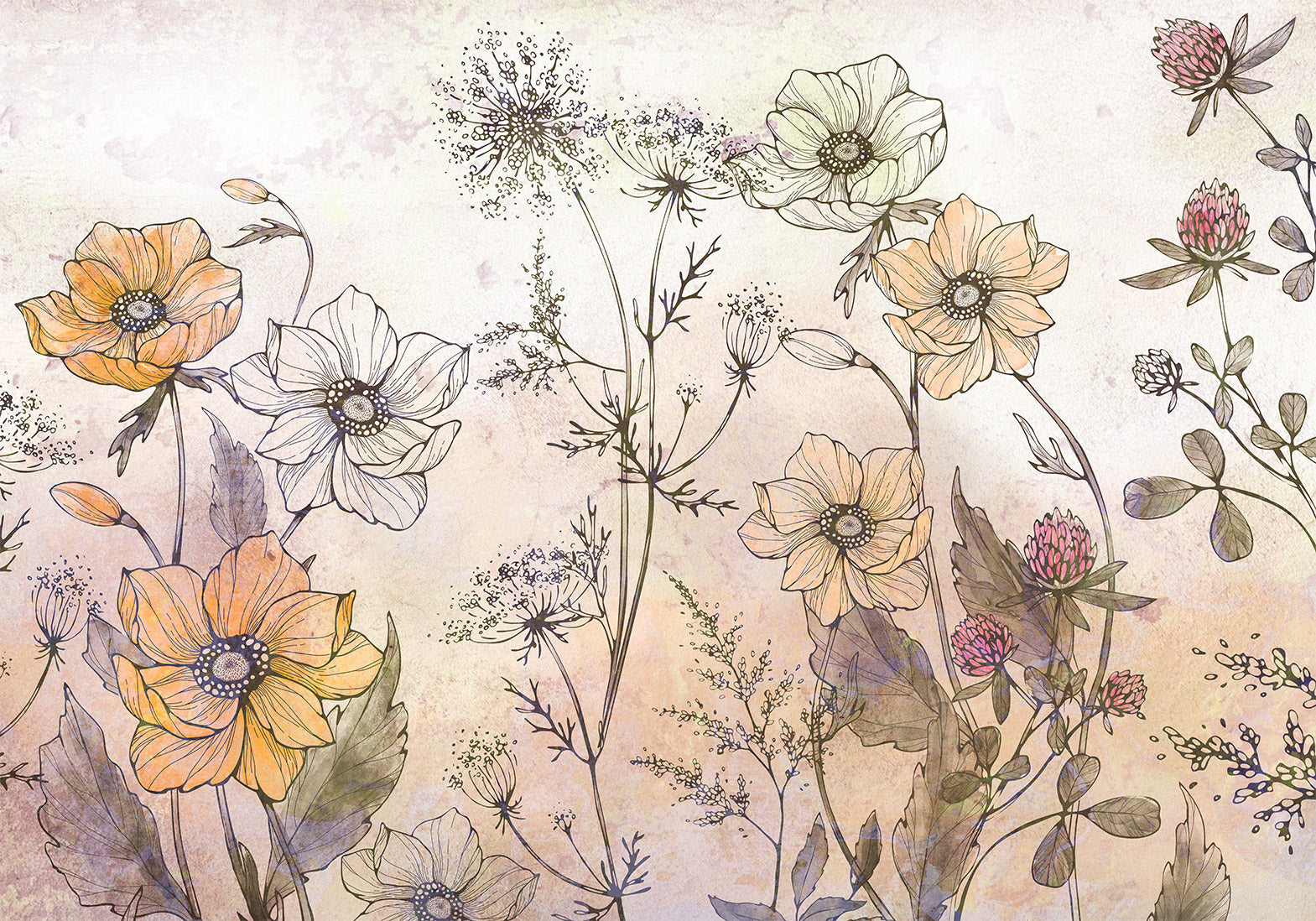 Wall Mural Day in the Meadow