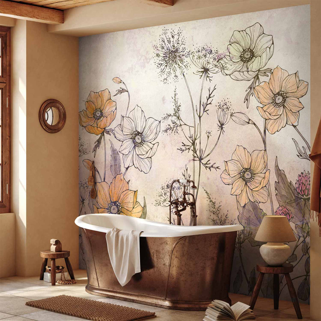 Colorful Meadow Flowers Nature Wall Mural