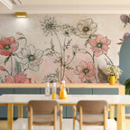 Wall mural Day in the Meadow - Flowers