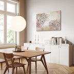 Peaceful Floral Composition Wide Canvas Print