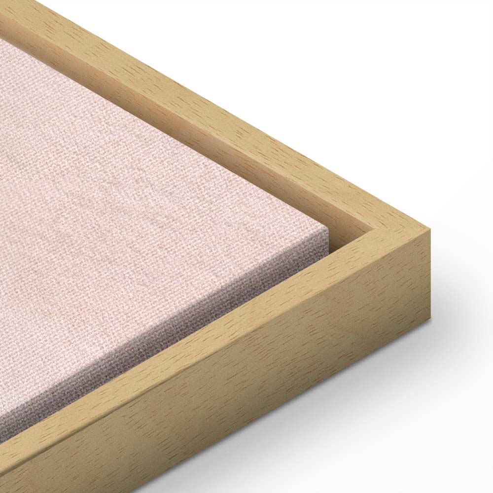 Peaceful Floral Composition Wide Canvas Print