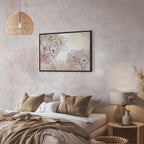 Peaceful Floral Composition Wide Canvas Print