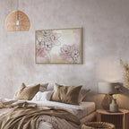 Peaceful Floral Composition Wide Canvas Print