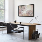 Peaceful Floral Composition Wide Canvas Print