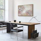 Peaceful Floral Composition Wide Canvas Print