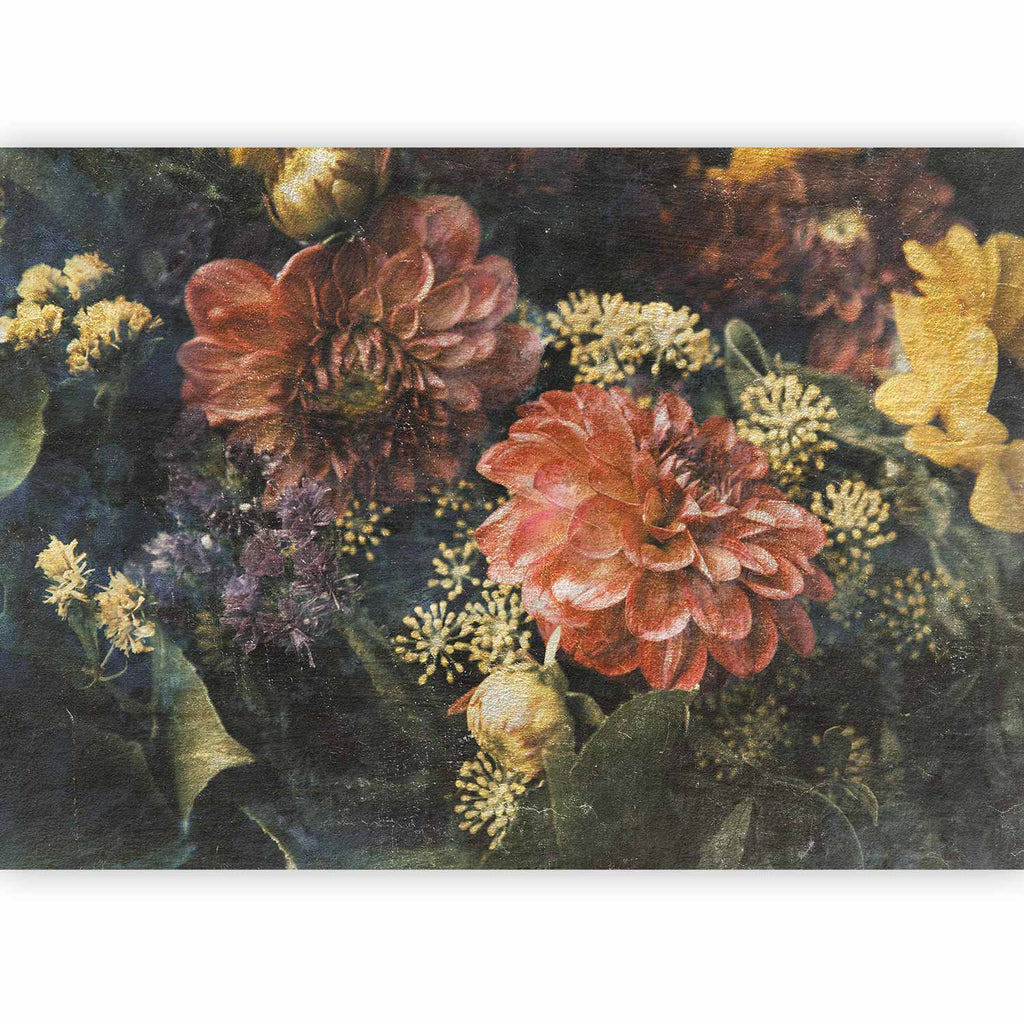 Wall Mural Retro Flowers