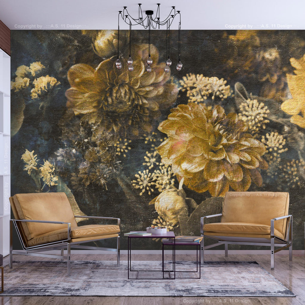 Wall Mural Retro Flowers