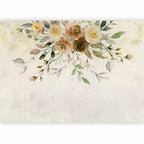 Wall Mural Summer Bloom Retro Floral Motif