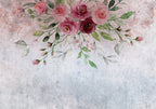 Wall Mural - Summer Bloom with Flowers and Leaves in Pink Tones