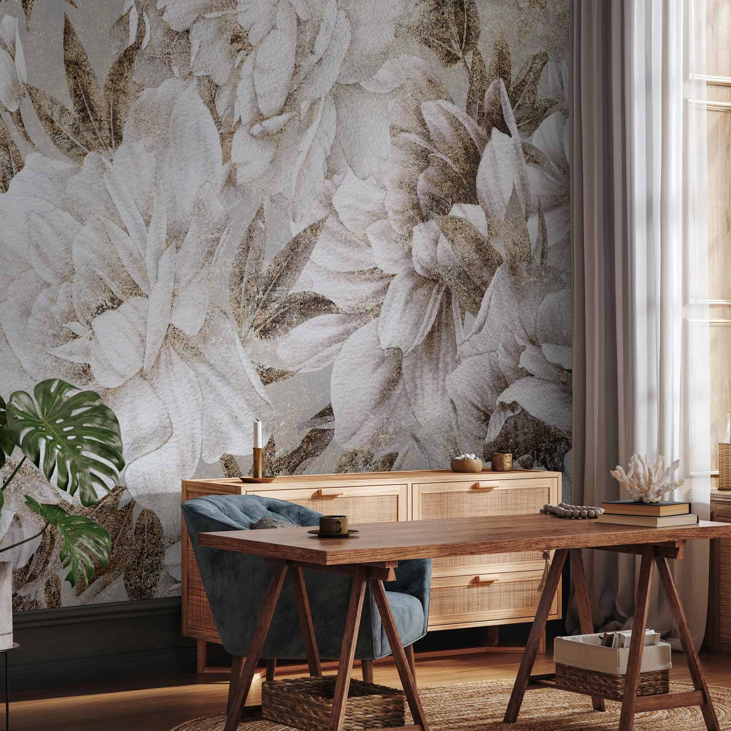 Blooming Floral Nature Wall Mural