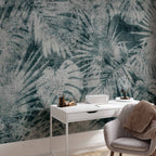 Exotic Jungle Leaves Pattern Wall Mural
