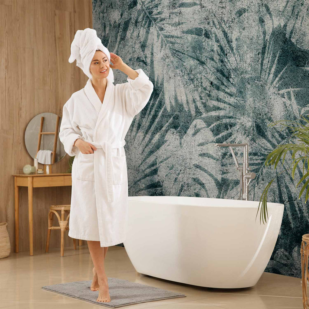 Exotic Jungle Leaves Pattern Wall Mural