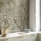 Eastern Bird and Leaf Nature Wall Mural