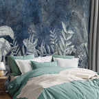 Night Jungle Leaves Nature Wall Mural